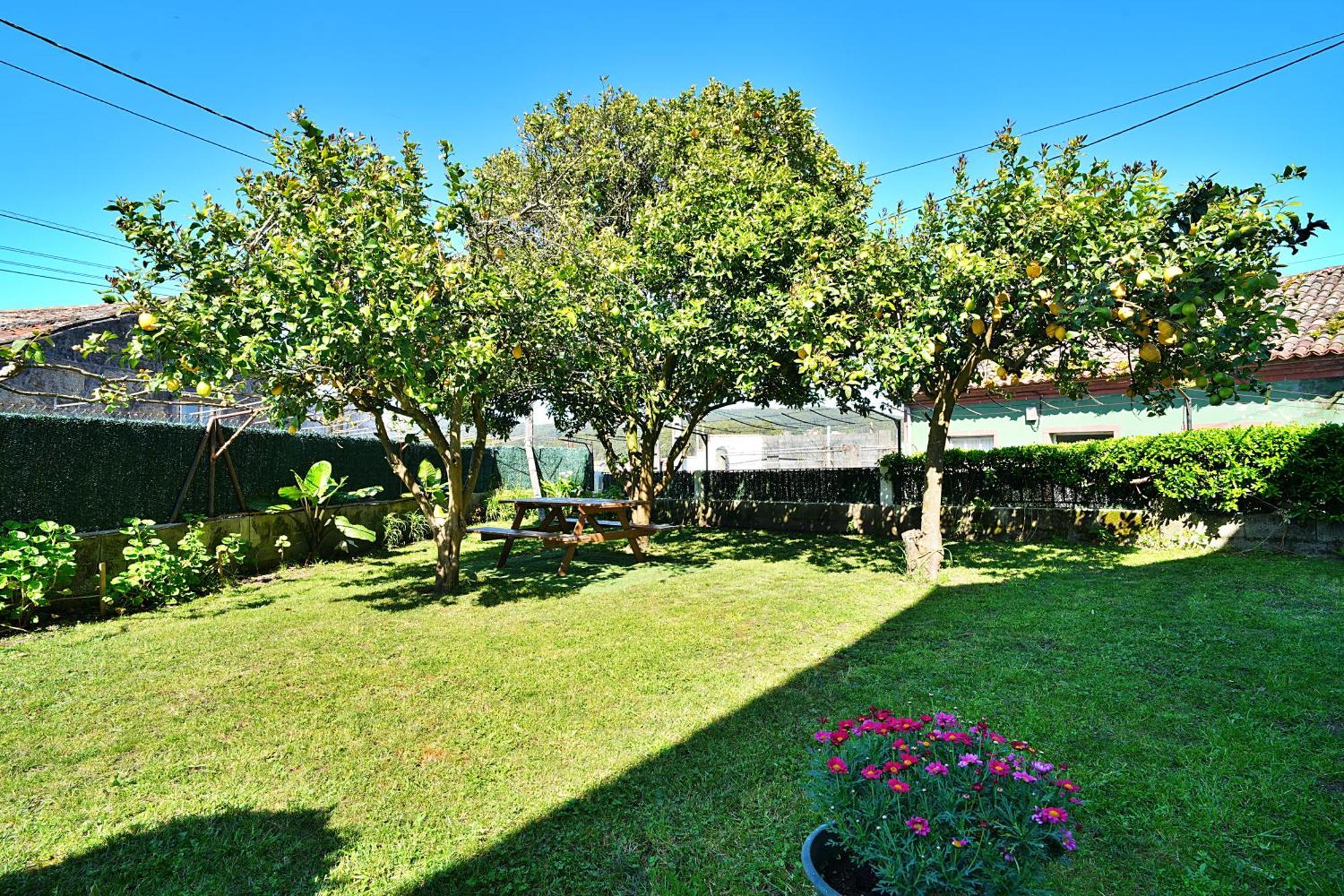 Casa Con Jardin En Vilanova De Arousa 庞特维德拉 外观 照片